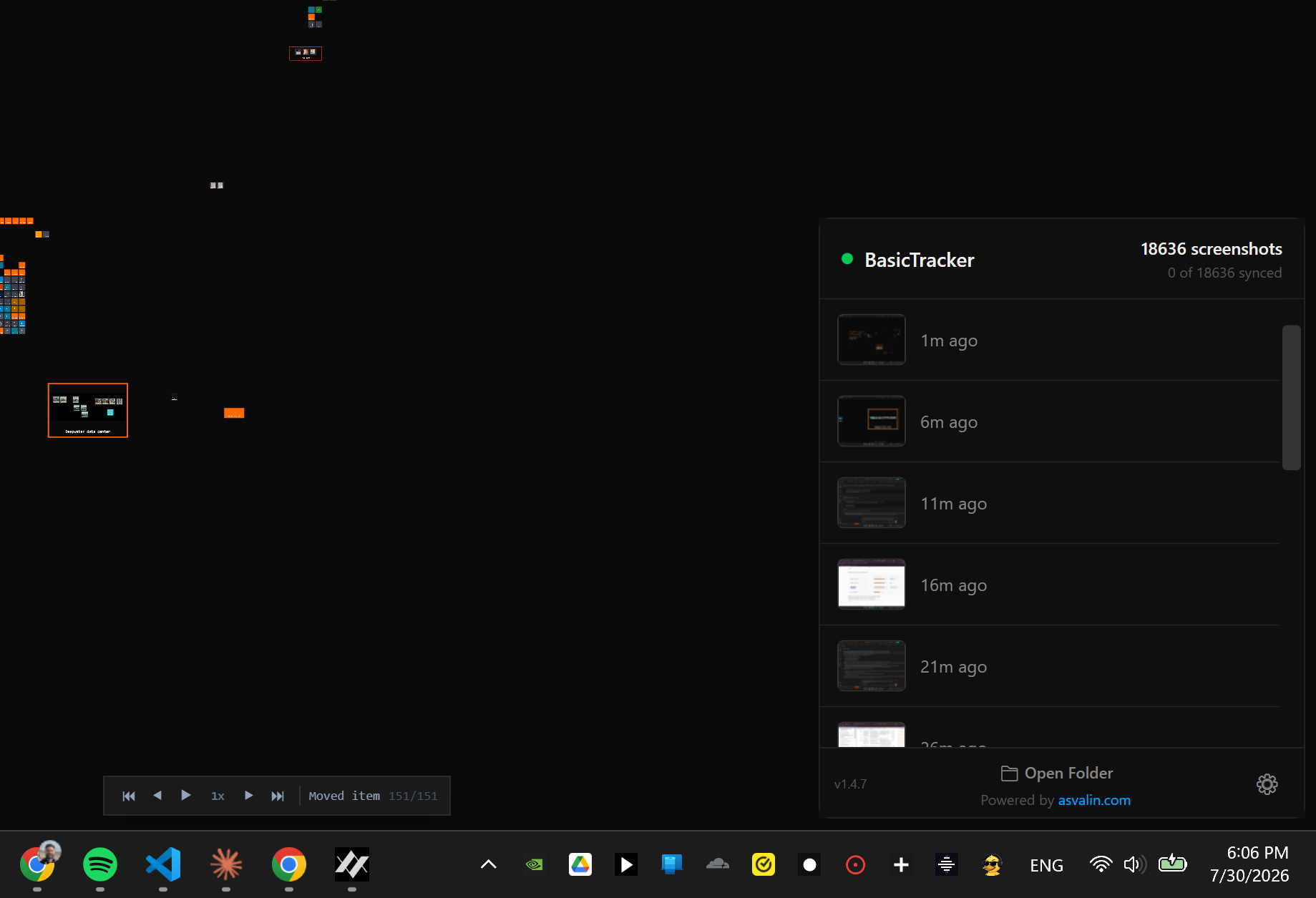 BasicTracker: the dashboard, your work sessions and analytics at a glance