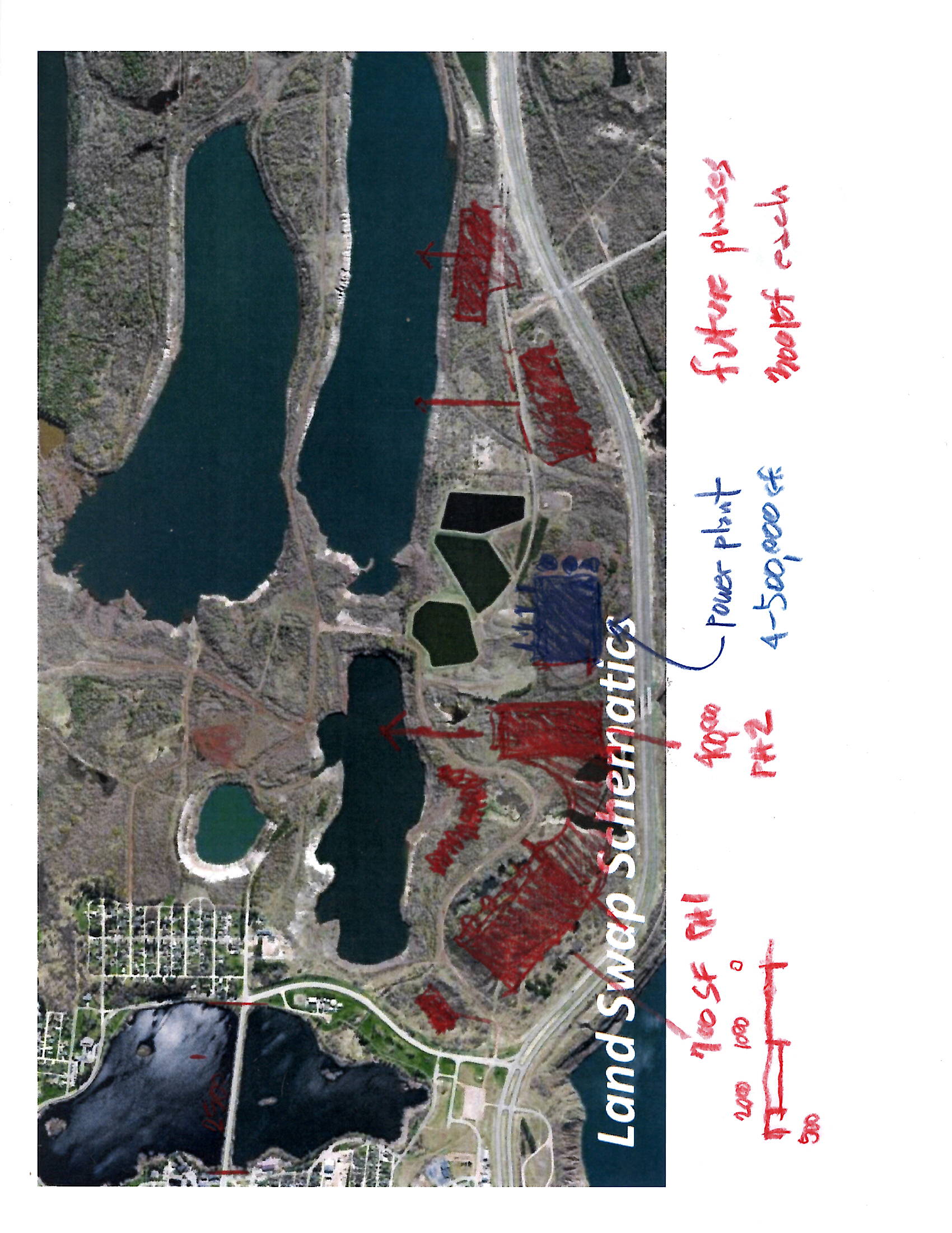 The land-swap and shoreline concept