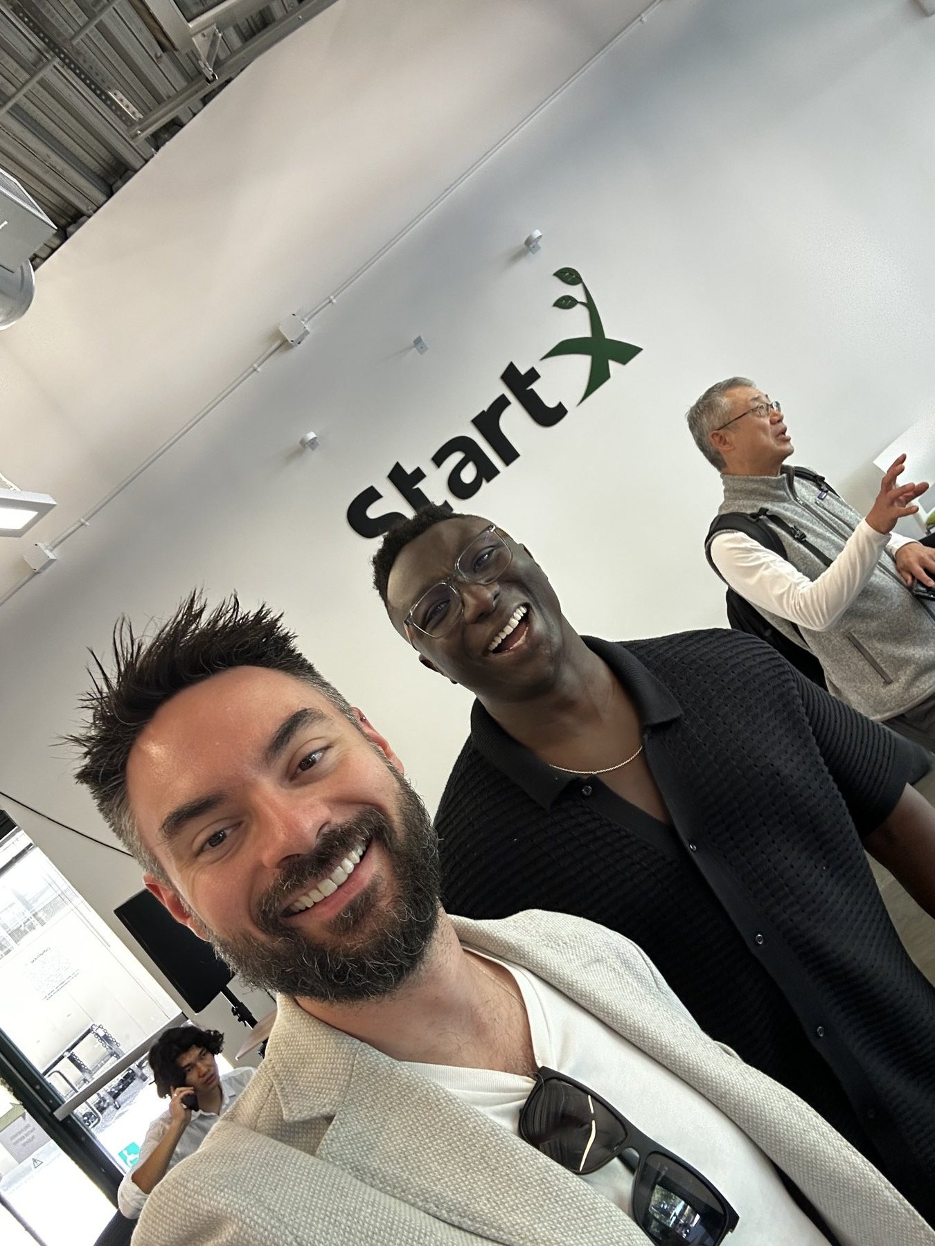 The FileMap co-founders: me and Gracious Adegbite, at StartX, Stanford's accelerator