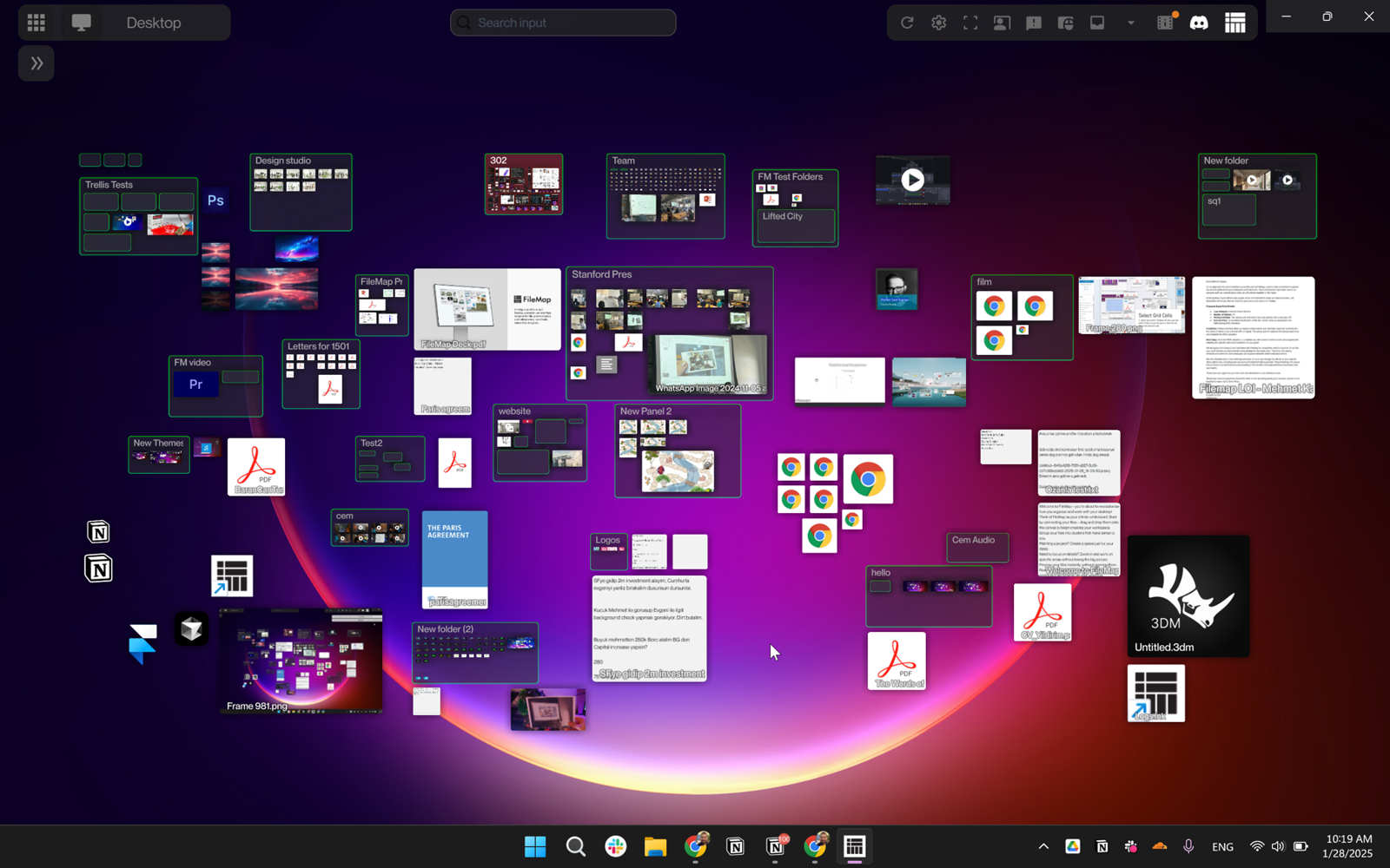 FileMap Desktop, a real screenshot (dark theme)