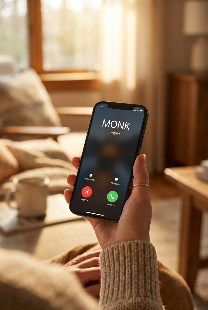 MONK rings you like a phone, an incoming call you actually want to take